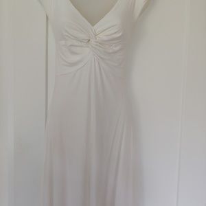 Cream Very Light Soft Cap Sleeve Dress